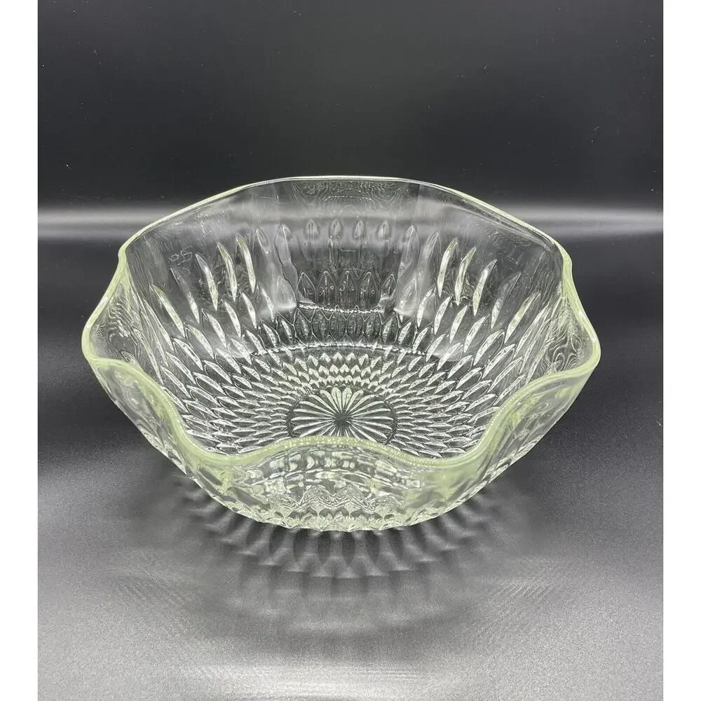 Unmarked clear fluted